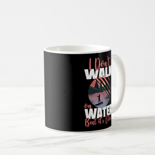 SUP Paddleboard loopt niet op de zonsondergang van Koffiemok (Voorkant rechts)