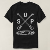 SUP-peddel op de SUP-kaart van het opklapbord T-shirt (Design voorkant)