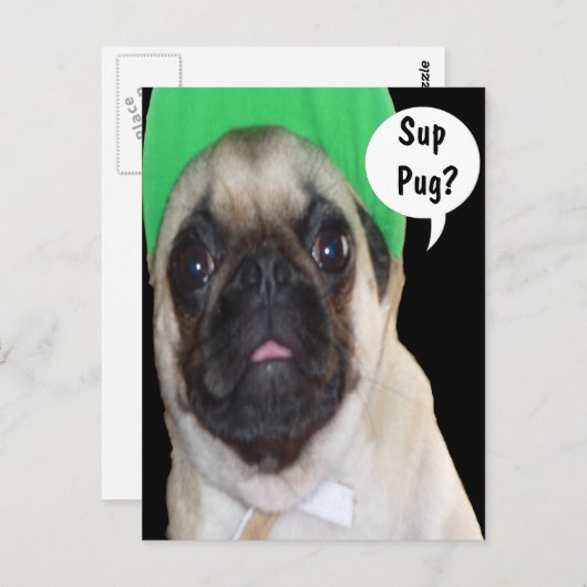 Sup Pug? Briefkaart (Voorkant / Achterkant)