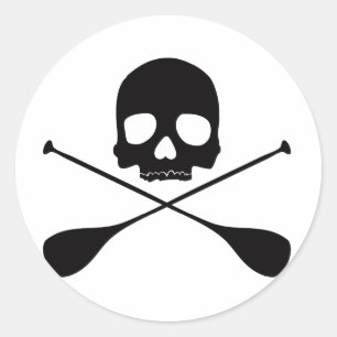 SUP Skull Ronde Sticker