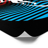 Sup Stand Up Paddle Board Surfplank Surfen T-shirt Poster (Hoek)
