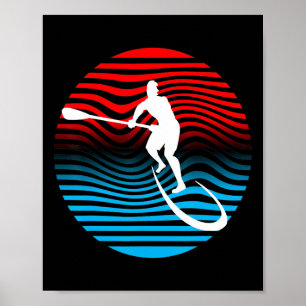 Sup Stand Up Paddle Board Surfplank Surfen T-shirt Poster