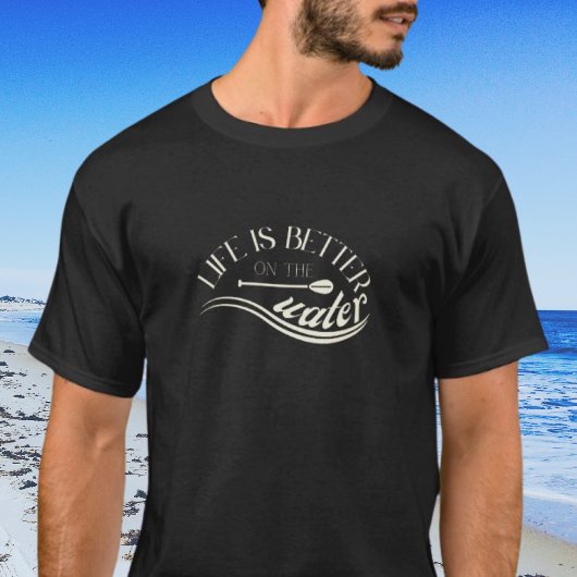 SUP stand up paddling outfit sepia zwart T-shirt