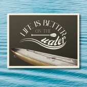 SUP stand up paddling sepia retro Briefkaart