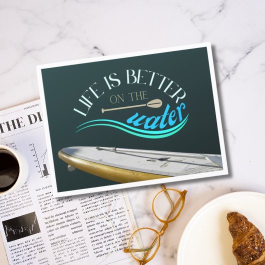 SUP stand up paddling vakantie Briefkaart