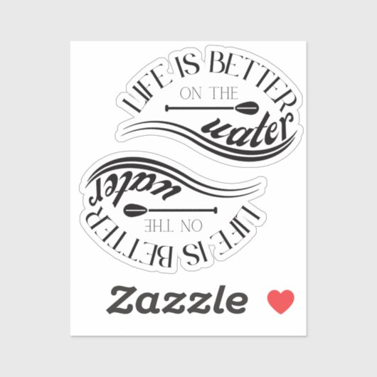 SUP stand up peddelen decoratie Sticker (Vel)