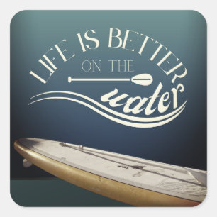 SUP stand up peddelen decoratie Vierkante Sticker