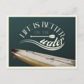 SUP stand up peddelen vakantie retro Briefkaart (Voorkant)