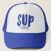 SUP Stand-up pedelbord Wave Blue Trucker Hat Pet (Voorkant)