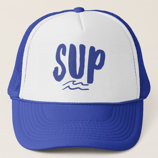 SUP Stand-up pedelbord Wave Blue Trucker Hat Trucker Pet (Voorkant)