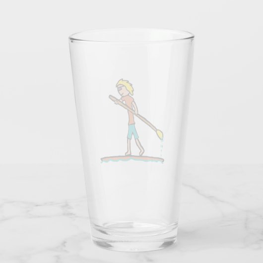 SUP Stand-up tapelboard Glas (Achterkant)