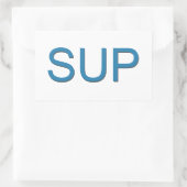 SUP (Stand-up tapeloboarding) Rechthoekige Sticker (Tas)