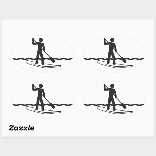 SUP-Sticker Ovale Sticker (Vel)