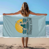 SUP Sunrise Flow Paddleboard Yoga | Blue Graphic Strandlaken