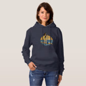 SUP Sunset Paddle | Paddleboard Beach Grafisch on Hoodie (Voorkant volledig)