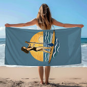 SUP Sunset Paddleboard | Blue Coastal Life Graphic Strandlaken