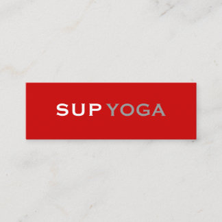 SUP YOGA MINI VISITEKAARTJE