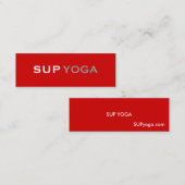 SUP YOGA MINI VISITEKAARTJE (Voorkant / Achterkant)