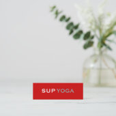 SUP YOGA MINI VISITEKAARTJE (Staand voorkant)