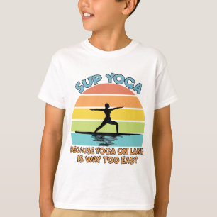 SUP Yoga omdat Yoga op het land veel te gemakkelij T-shirt