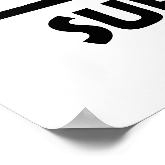 SUP Yoga stand-up opvulling Poster (Hoek)