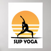 SUP Yoga stand-up opvulling Poster (Voorkant)