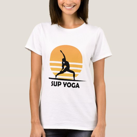 SUP Yoga stand-up opvulling T-shirt (Voorkant)