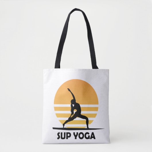 SUP Yoga stand-up opvulling Tote Bag (Voorkant)