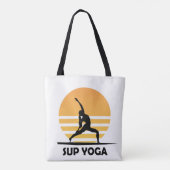 SUP Yoga stand-up opvulling Tote Bag (Achterkant)