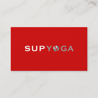 SUP YOGA VISITEKAARTJE