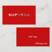 SUP YOGA VISITEKAARTJE (Voorkant / Achterkant)