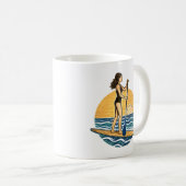 SUP Zonsondergang Paddle | Blue Beach Paddleboard  Koffiemok (Voorkant rechts)