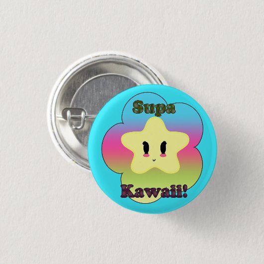 Supa Kawaii Button (Voorkant /achterkant)