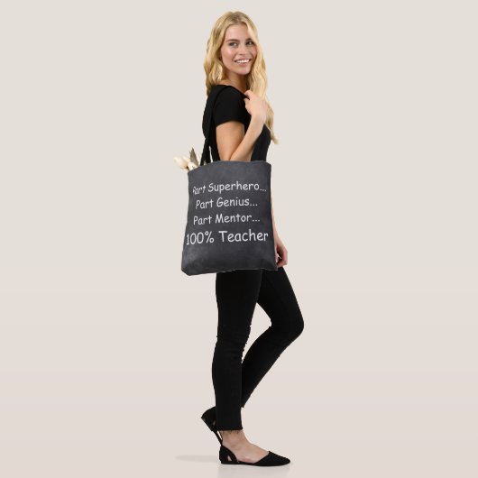 Supeheld Genius Mentor Teacher Gift Idee Tote Bag (Op model)