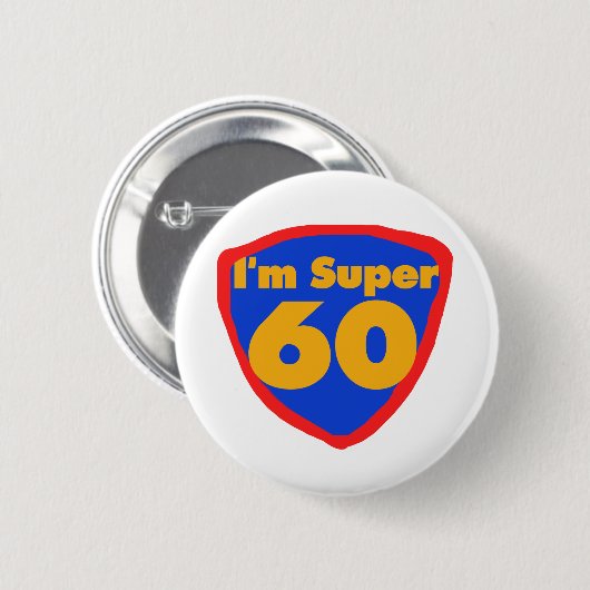 Super 60 ronde button 5,7 cm (Voorkant /achterkant)