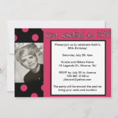 super 60e verjaardagsuitnodiging kaart (Voorkant)