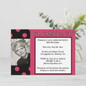 super 60e verjaardagsuitnodiging kaart (Staand voorkant)