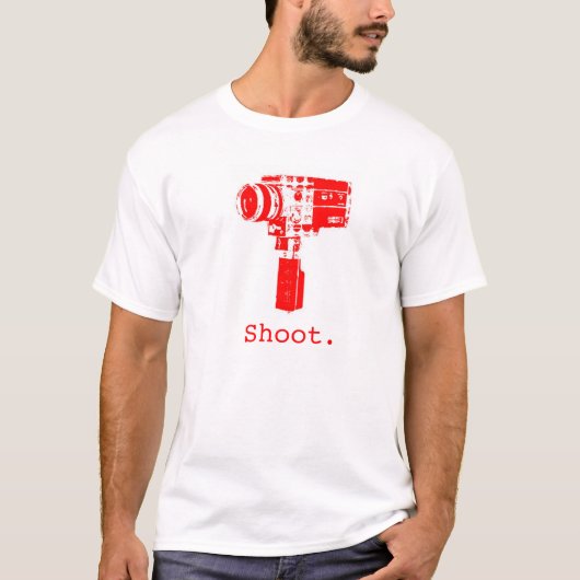 Super 8-camera t-shirt (Voorkant)