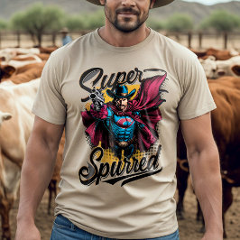Super aangespoord: Cowboy Superhero T-shirt