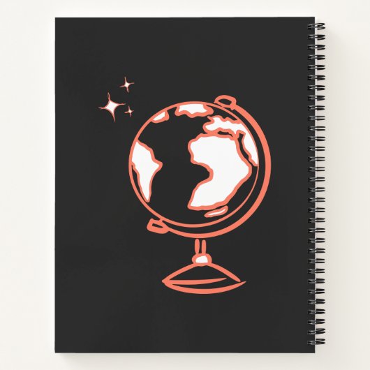 Super aardrijkskunde leraar redt wereld dank u ges notitieboek (Achterkant)