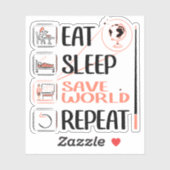 Super aardrijkskunde leraar redt wereld dank u ges sticker (Vel)