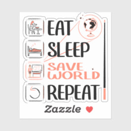 Super aardrijkskunde leraar redt wereld dank u ges sticker