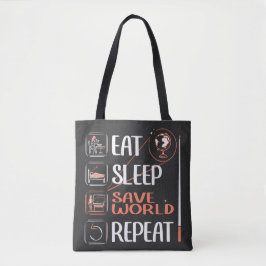 Super aardrijkskunde leraar redt wereld dank u ges tote bag