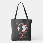 Super aardrijkskunde leraar redt wereld dank u ges tote bag (Achterkant)