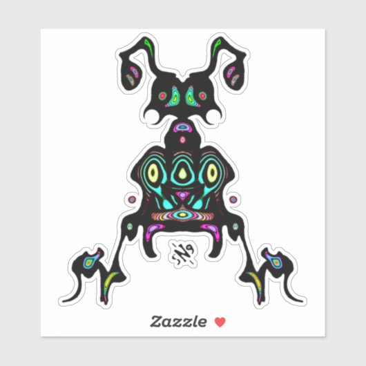 Super-achtige wezens sticker (Vel)