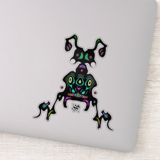 Super-achtige wezens sticker (Detail)