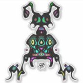 Super-achtige wezens sticker (Voorkant)