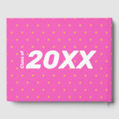 Super Afstudeerder roze bewerkbaar foto-tekst Afst Gastenboek (Achterkant)