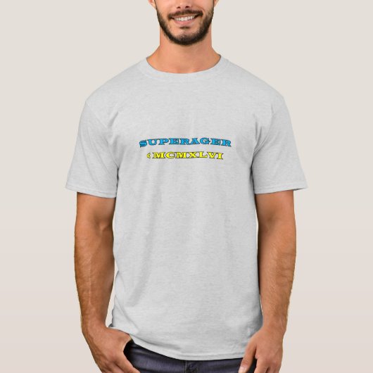 Super Ager Roman Numeral T-Shirt (Voorkant)
