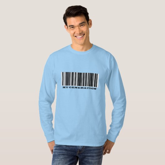 Super Agers BAR CODE Mannen T-Shirt (Voorkant volledig)